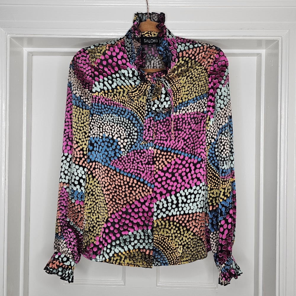 Saloni Multicolor Patterned Blouse - image 2